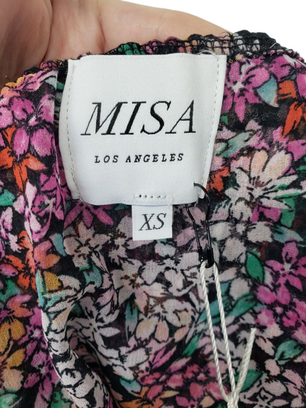 NWT Misa Los Angeles Rashida Smocked Floral Maxi Dress Nazirah Boho Whimsigoth - Picture 6 of 16